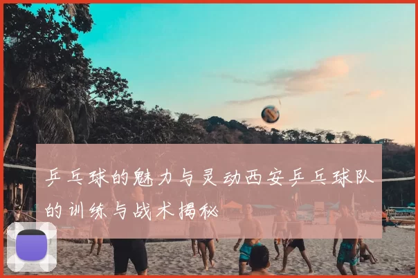 乒乓球的魅力与灵动西安乒乓球队的训练与战术揭秘